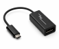 Preview: Adattatore da USB tipo C a DisplayPort, 4k a 60 Hz, USB 3.1, da spina USB a presa DP, nero, scatola DINIC con foro europeo